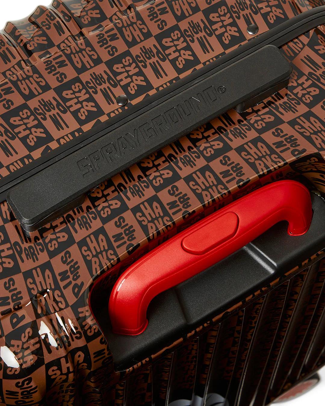FRENZY SHARKS SHARKNAUTICS HARDSHELL FULL-SIZE LUGGAGE | Sprayground Featured