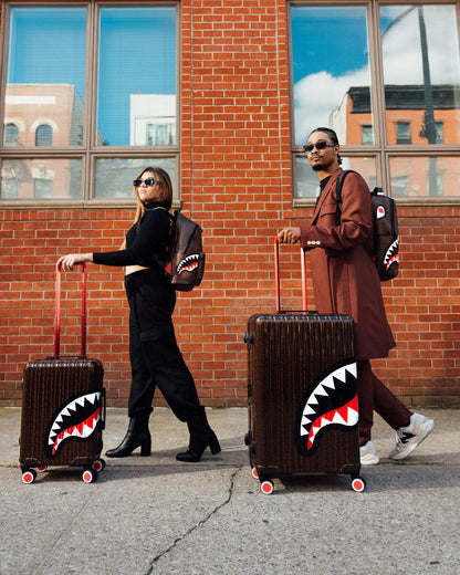 FRENZY SHARKS SHARKNAUTICS HARDSHELL FULL-SIZE LUGGAGE | Sprayground Featured