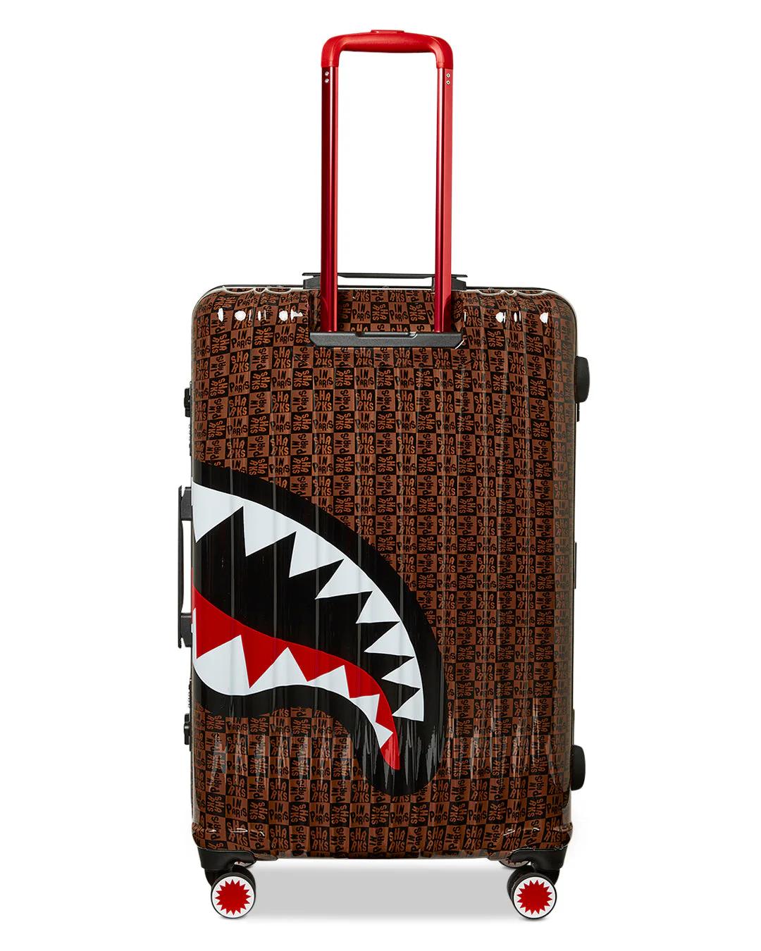 FRENZY SHARKS SHARKNAUTICS HARDSHELL FULL-SIZE LUGGAGE | Sprayground Featured