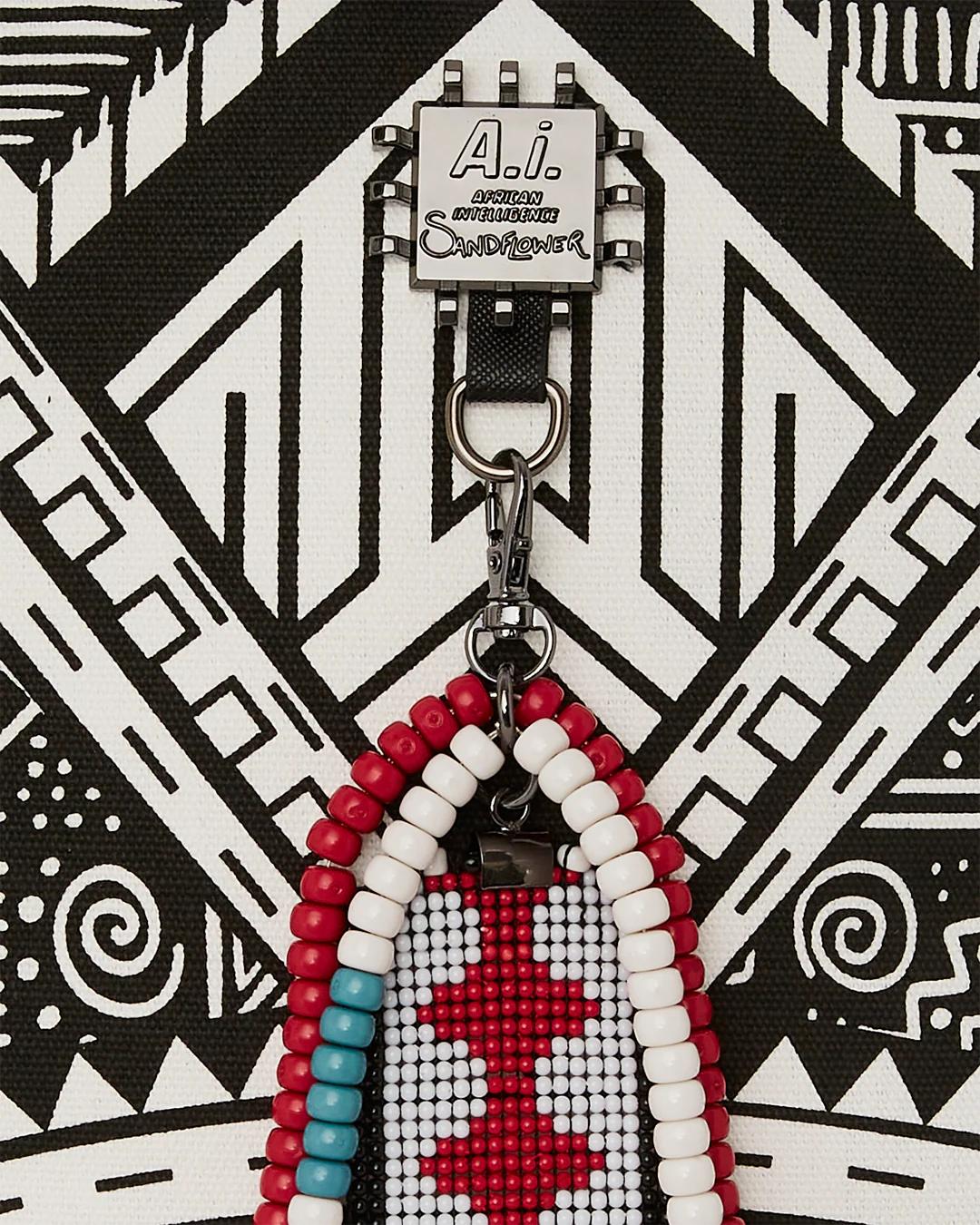 A.I. AFRICAN INTELLIGENCE THE SKYHAWK BACKPACK - SANDFLOWER COLLAB | Sprayground Exclusive