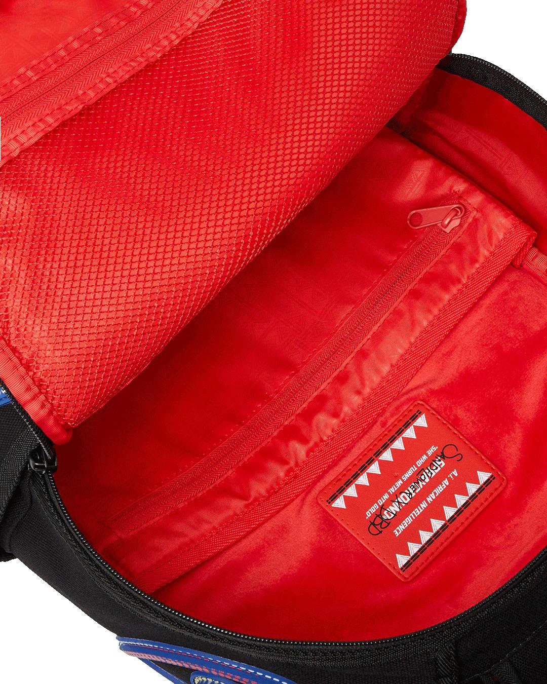 A.I. AFRICAN INTELLIGENCE BORN AND RAISED BACKPACK - SANDFLOWER COLLAB | Sprayground Signature