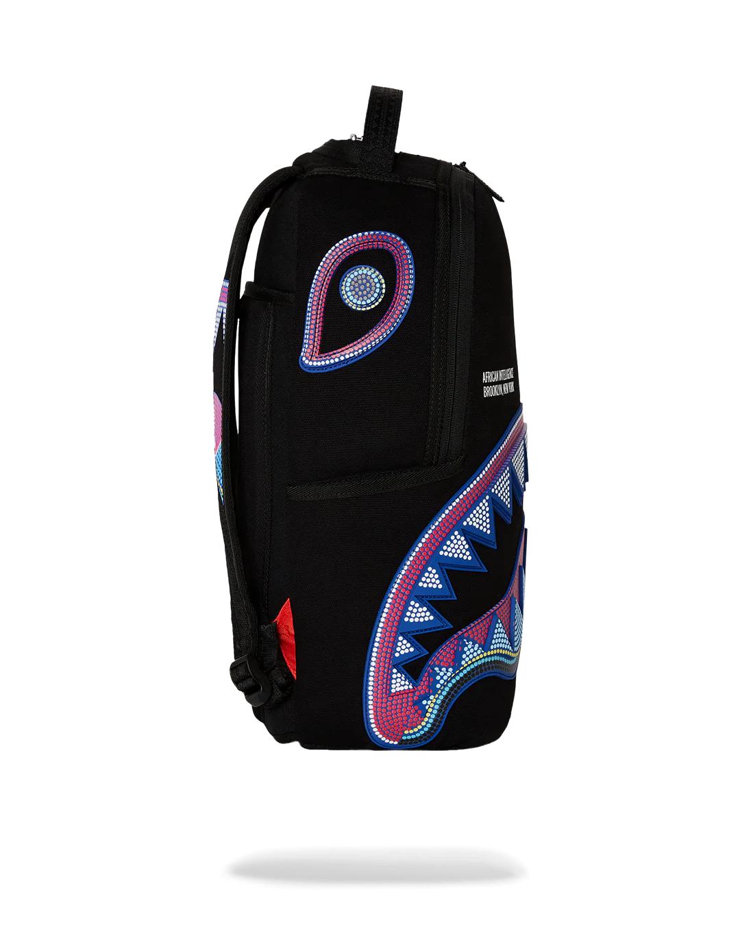 A.I. AFRICAN INTELLIGENCE BORN AND RAISED BACKPACK - SANDFLOWER COLLAB | Sprayground Signature