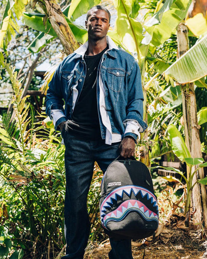 A.I. AFRICAN INTELLIGENCE BORN AND RAISED BACKPACK - SANDFLOWER COLLAB | Sprayground Signature