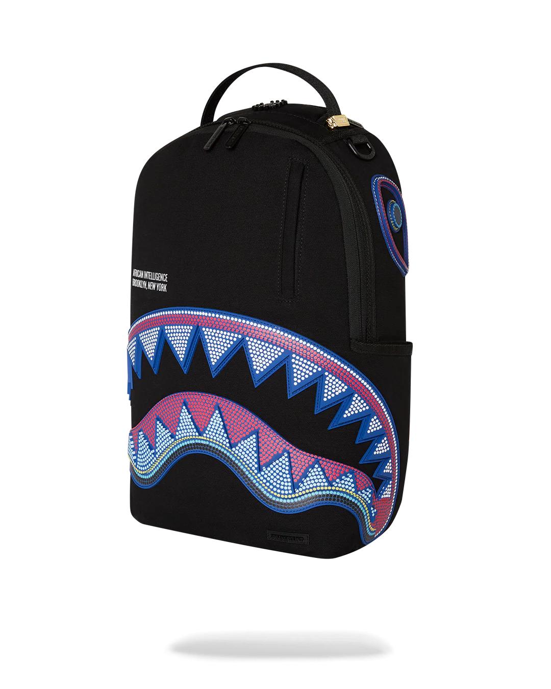 A.I. AFRICAN INTELLIGENCE BORN AND RAISED BACKPACK - SANDFLOWER COLLAB | Sprayground Signature