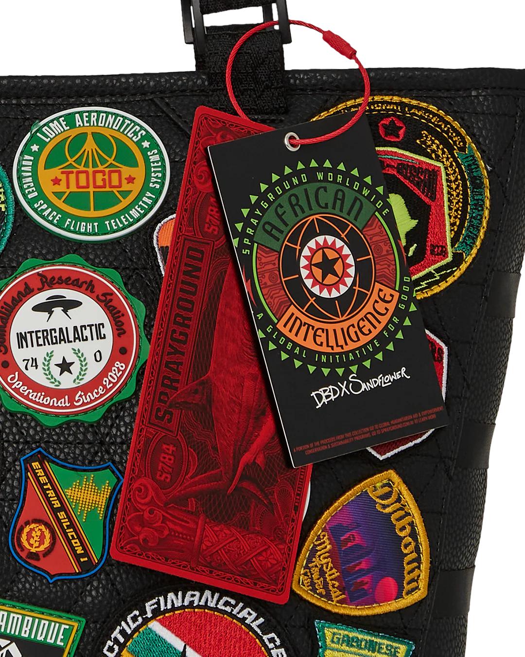 A.I. THE 54 (PATCHES OF AFRICA) CARGO TOTE | Sprayground Recommended