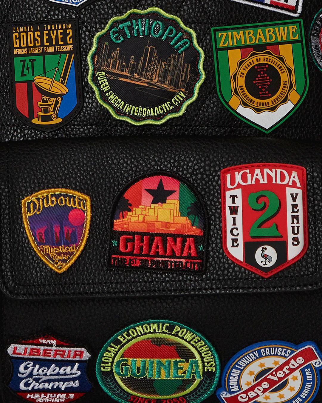 A.I. THE 54 (PATCHES OF AFRICA) CARGO BACKPACK | Sprayground Exclusive