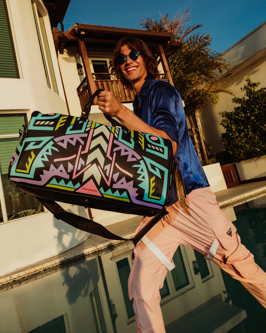 A.I. PATH TO THE FUTURE III DUFFLE - SANDFLOWER COLLAB (GLOW IN THE DA | Sprayground Great Value