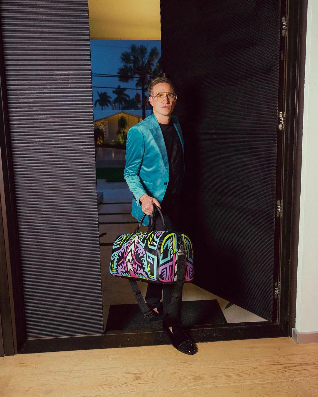 A.I. PATH TO THE FUTURE III DUFFLE - SANDFLOWER COLLAB (GLOW IN THE DA | Sprayground Great Value