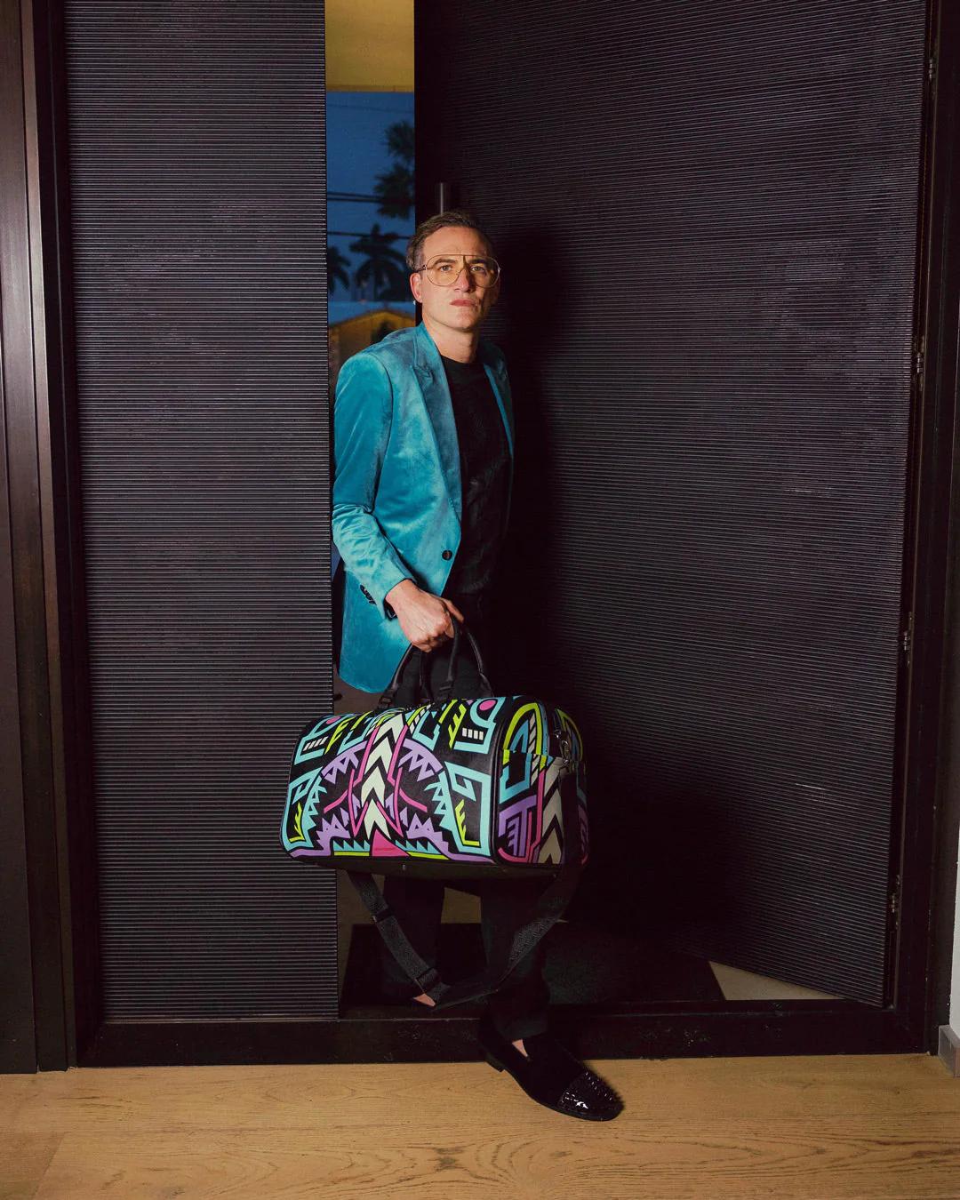 A.I. PATH TO THE FUTURE III DUFFLE - SANDFLOWER COLLAB (GLOW IN THE DA | Sprayground Great Value