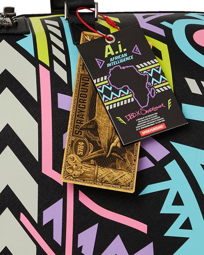 A.I. PATH TO THE FUTURE III DUFFLE - SANDFLOWER COLLAB (GLOW IN THE DA | Sprayground Great Value