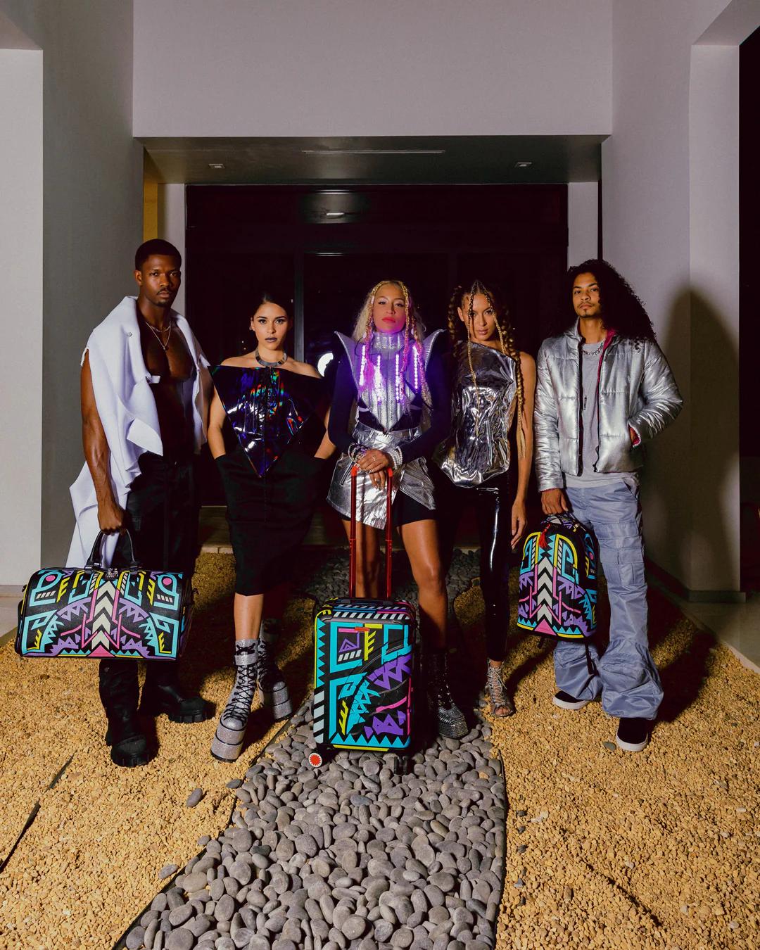 A.I. PATH TO THE FUTURE III BACKPACK - SANDFLOWER COLLAB (GLOW IN THE | Sprayground Latest