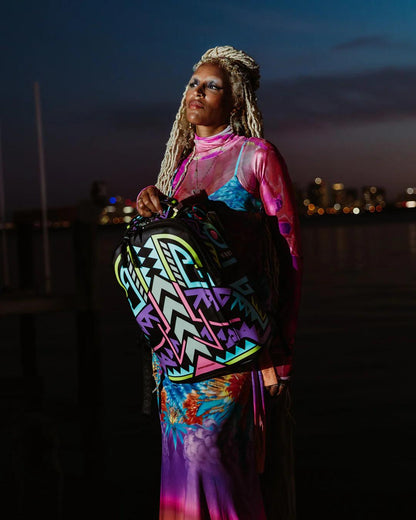 A.I. PATH TO THE FUTURE III BACKPACK - SANDFLOWER COLLAB (GLOW IN THE | Sprayground Latest