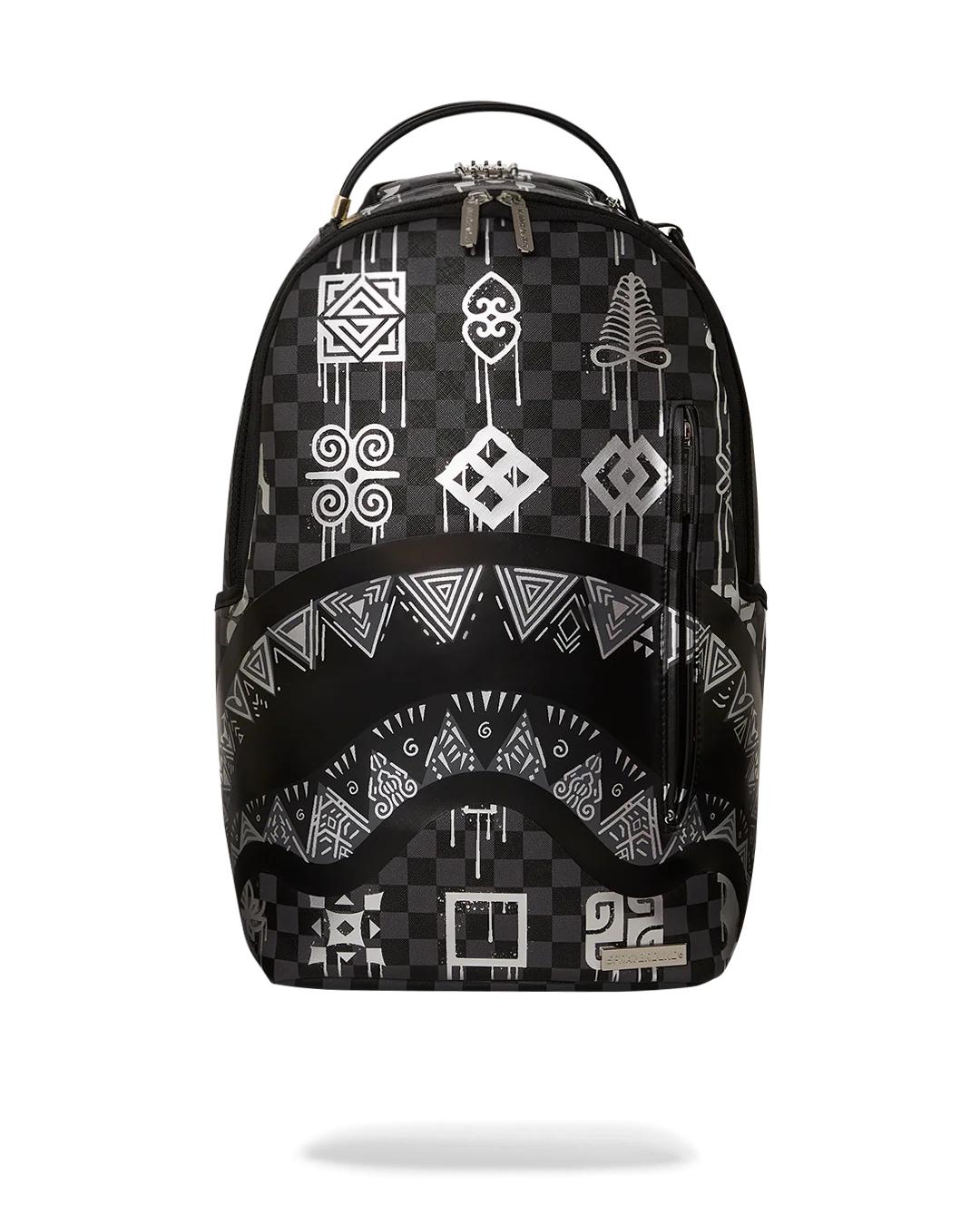 AFRICAN INTELLIGENCE 9 POWER GLYPHICS BACKPACK - SANDFLOWER COLLAB | Sprayground New