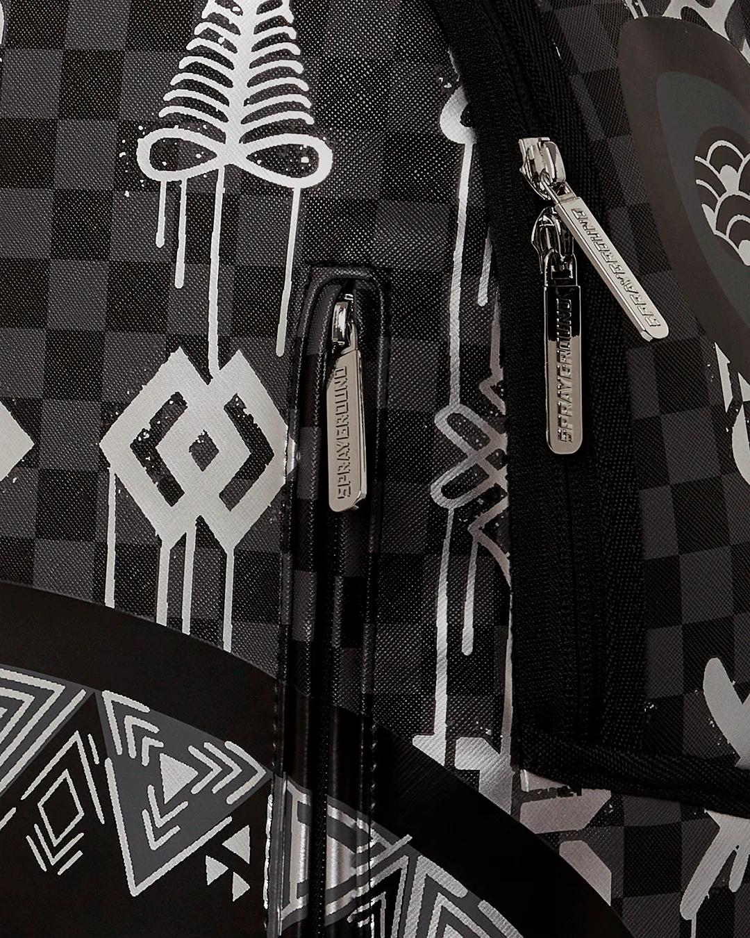 AFRICAN INTELLIGENCE 9 POWER GLYPHICS BACKPACK - SANDFLOWER COLLAB | Sprayground New