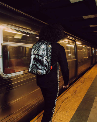 AFRICAN INTELLIGENCE 9 POWER GLYPHICS BACKPACK - SANDFLOWER COLLAB | Sprayground New
