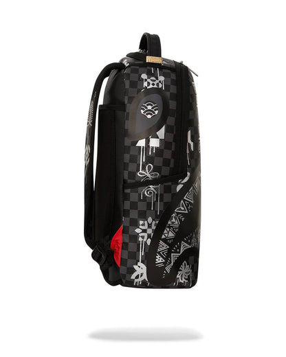 AFRICAN INTELLIGENCE 9 POWER GLYPHICS BACKPACK - SANDFLOWER COLLAB | Sprayground New