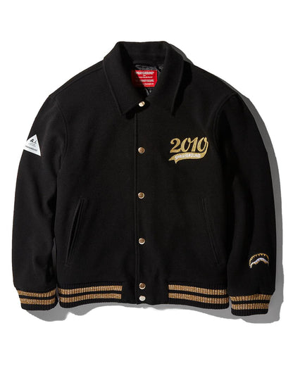 A.I.9 AFRICAN INTELLIGENCE GUILDED LEOPARD - SANDFLOWER COLLAB VARSITY | Sprayground Featured