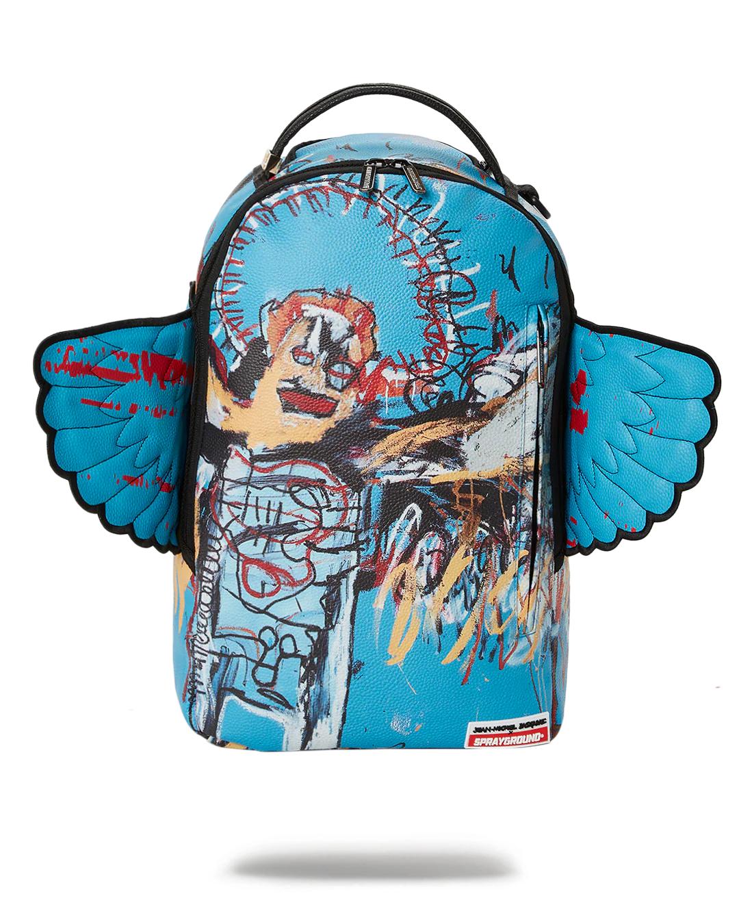 OFFICIAL BASQUIAT UNTITLED (FALLEN ANGEL) 1981 WING BACKPACK (DLXV) | Sprayground Best Seller