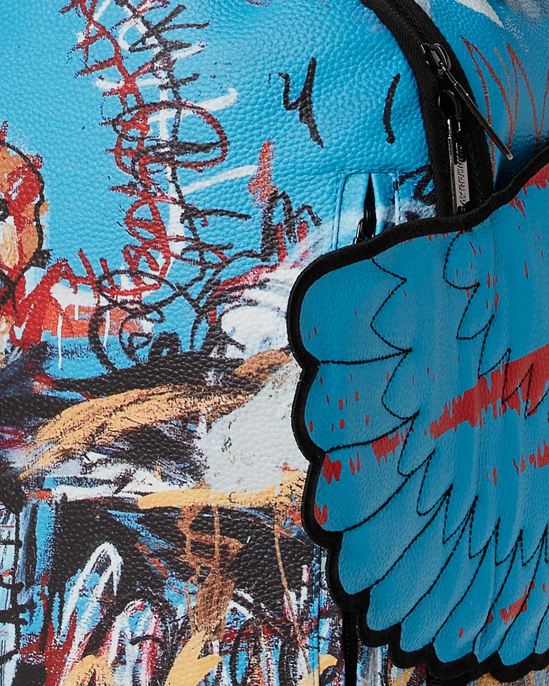 OFFICIAL BASQUIAT UNTITLED (FALLEN ANGEL) 1981 WING BACKPACK (DLXV) | Sprayground Best Seller