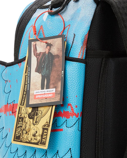 OFFICIAL BASQUIAT UNTITLED (FALLEN ANGEL) 1981 WING BACKPACK (DLXV) | Sprayground Best Seller