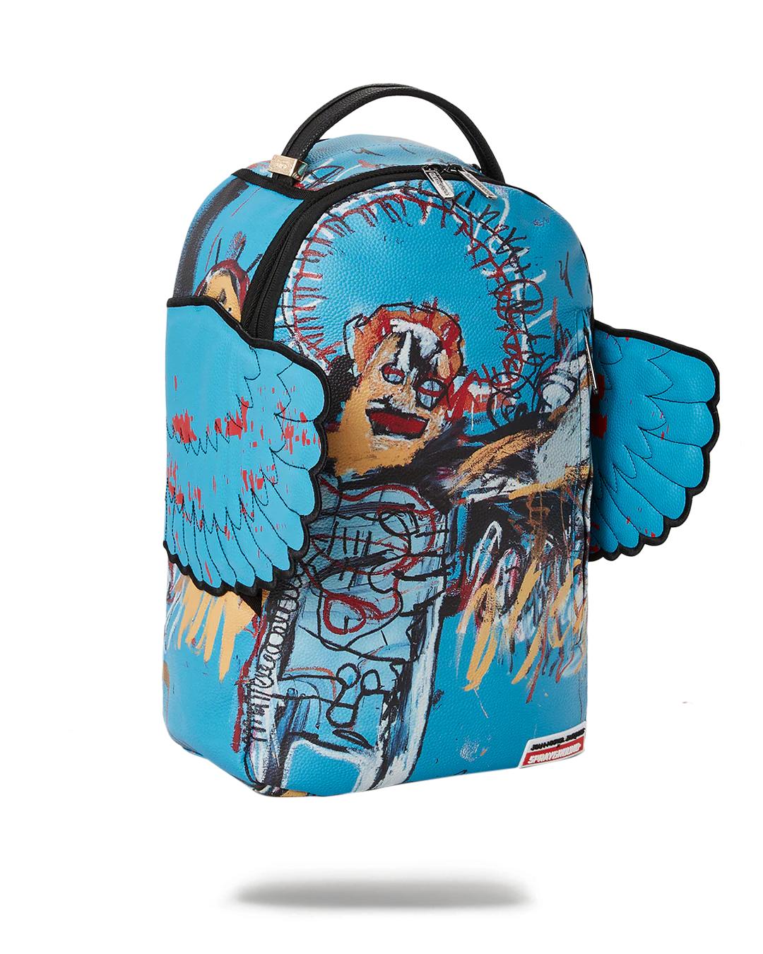 OFFICIAL BASQUIAT UNTITLED (FALLEN ANGEL) 1981 WING BACKPACK (DLXV) | Sprayground Best Seller