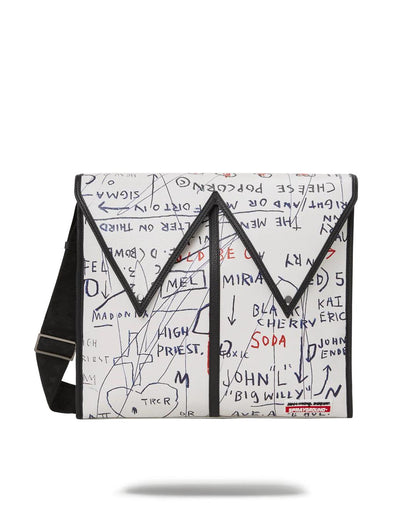 OFFICIAL BASQUIAT UNTITLED (CHEESE POPCORN) 1983 SLING MESSENGER | Sprayground Exclusive