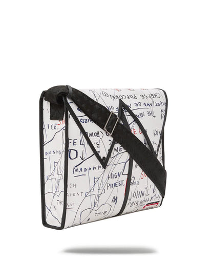 OFFICIAL BASQUIAT UNTITLED (CHEESE POPCORN) 1983 SLING MESSENGER | Sprayground Exclusive