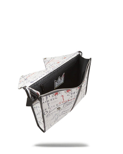 OFFICIAL BASQUIAT UNTITLED (CHEESE POPCORN) 1983 SLING MESSENGER | Sprayground Exclusive