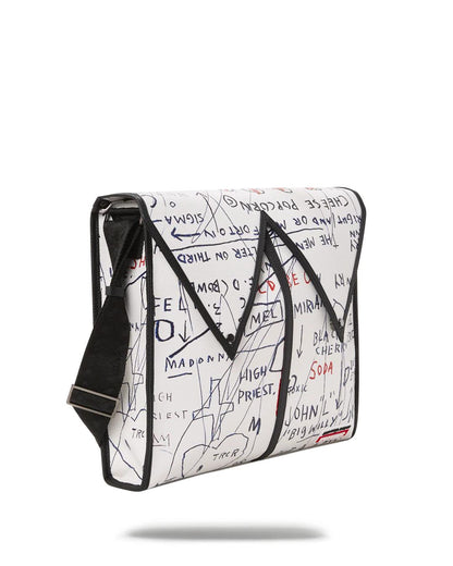 OFFICIAL BASQUIAT UNTITLED (CHEESE POPCORN) 1983 SLING MESSENGER | Sprayground Exclusive