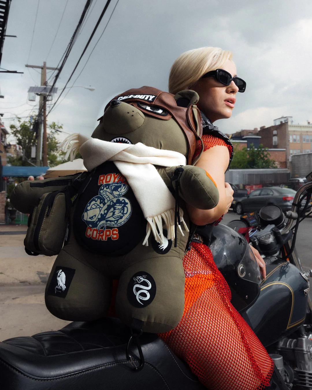 CALL OF DUTY AVIATOR FEARLESS MONEYBEAR TEDDYBEAR BACKPACK | Sprayground Great Value