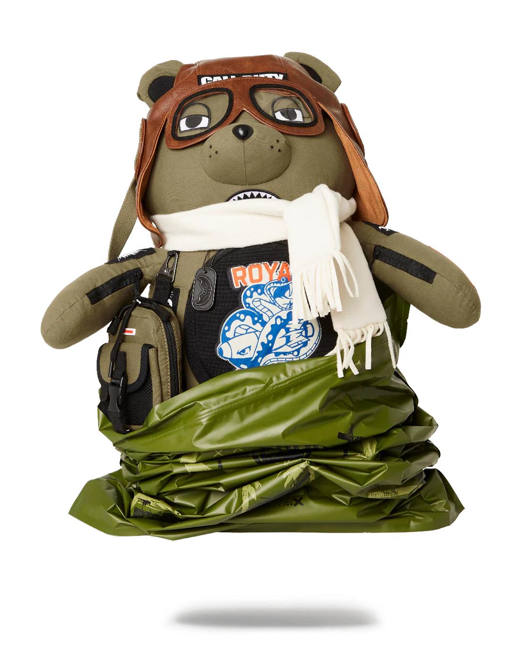 CALL OF DUTY AVIATOR FEARLESS MONEYBEAR TEDDYBEAR BACKPACK | Sprayground Great Value