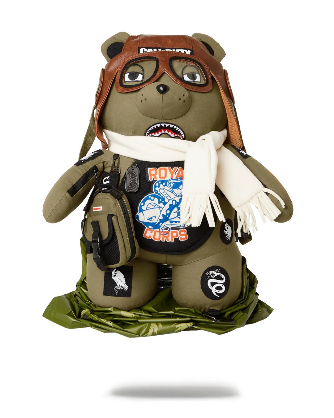 CALL OF DUTY AVIATOR FEARLESS MONEYBEAR TEDDYBEAR BACKPACK | Sprayground Great Value