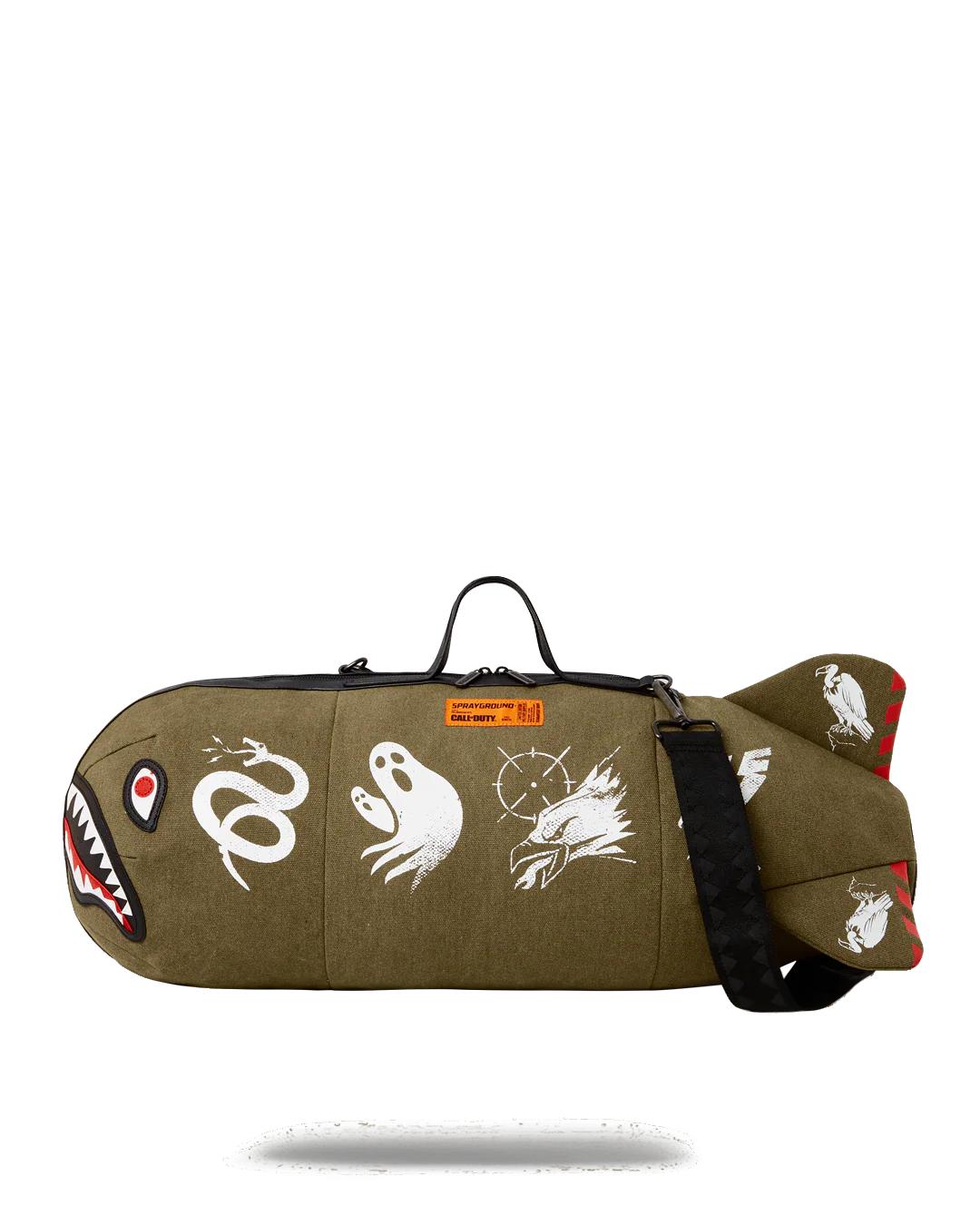 CALL OF DUTY SHARK TORPEDO DUFFLE | Sprayground Latest