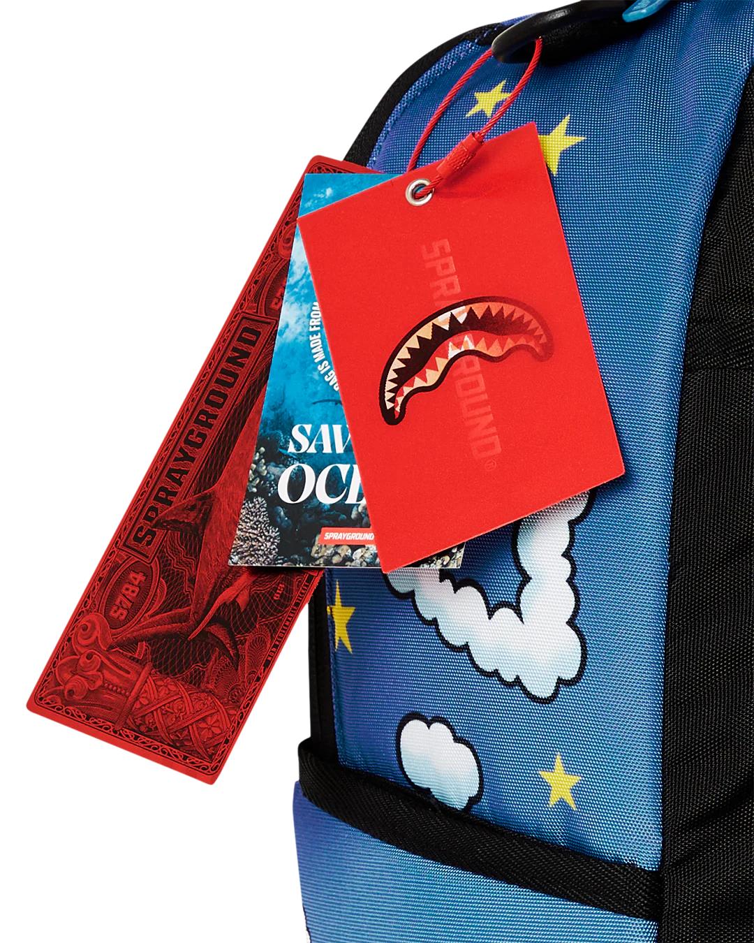 CASPER CLOUDS SHARK DLXSR BACKPACK | Sprayground Trending