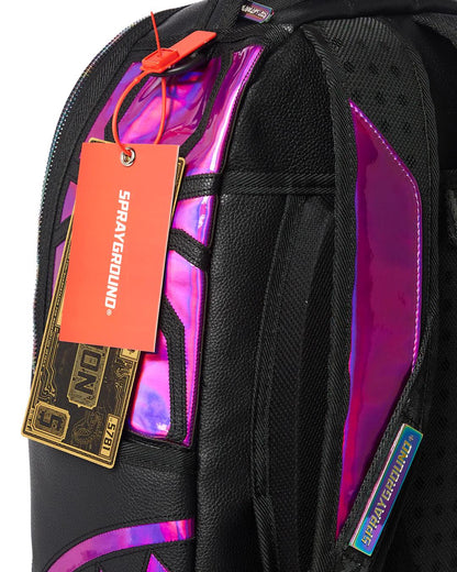 CAZZU IRIDESCENT CUT & SEW SPIDER SKULL SHARK BACKPACK (DLXV) | Sprayground Essential