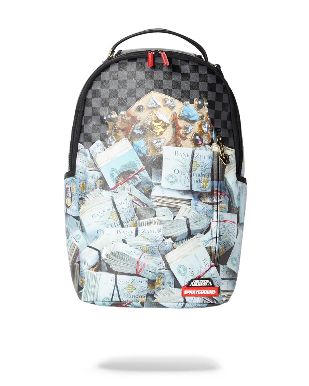 BANK STACKS OF ZAMUNDA COMING 2 AMERICA BACKPACK | Sprayground Quality
