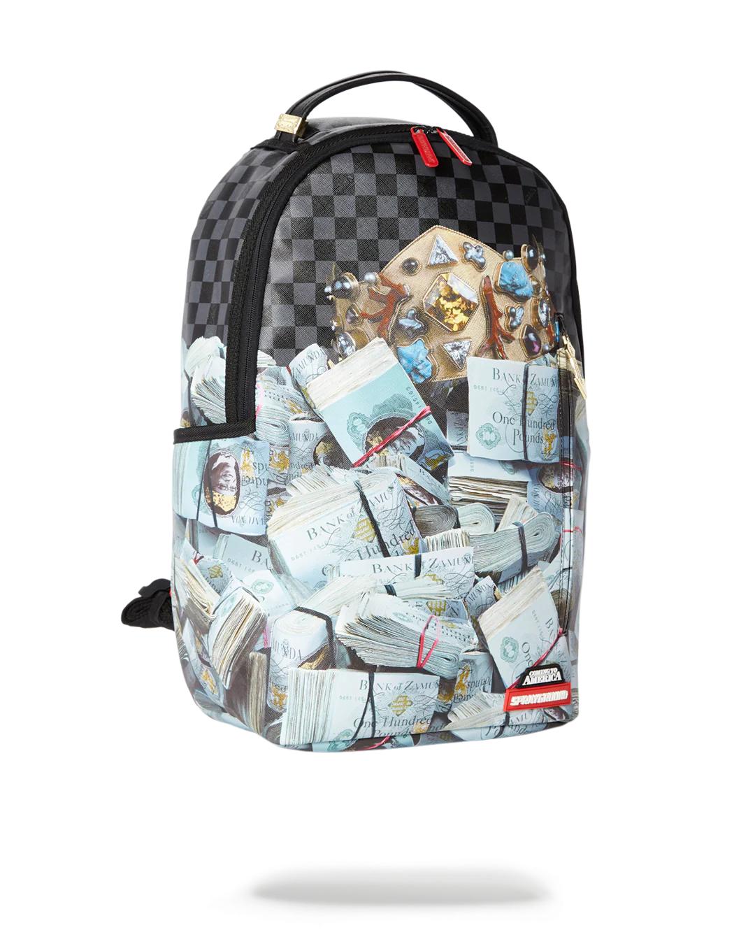 BANK STACKS OF ZAMUNDA COMING 2 AMERICA BACKPACK | Sprayground Quality