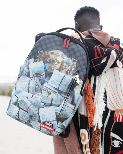 BANK STACKS OF ZAMUNDA COMING 2 AMERICA BACKPACK | Sprayground Quality