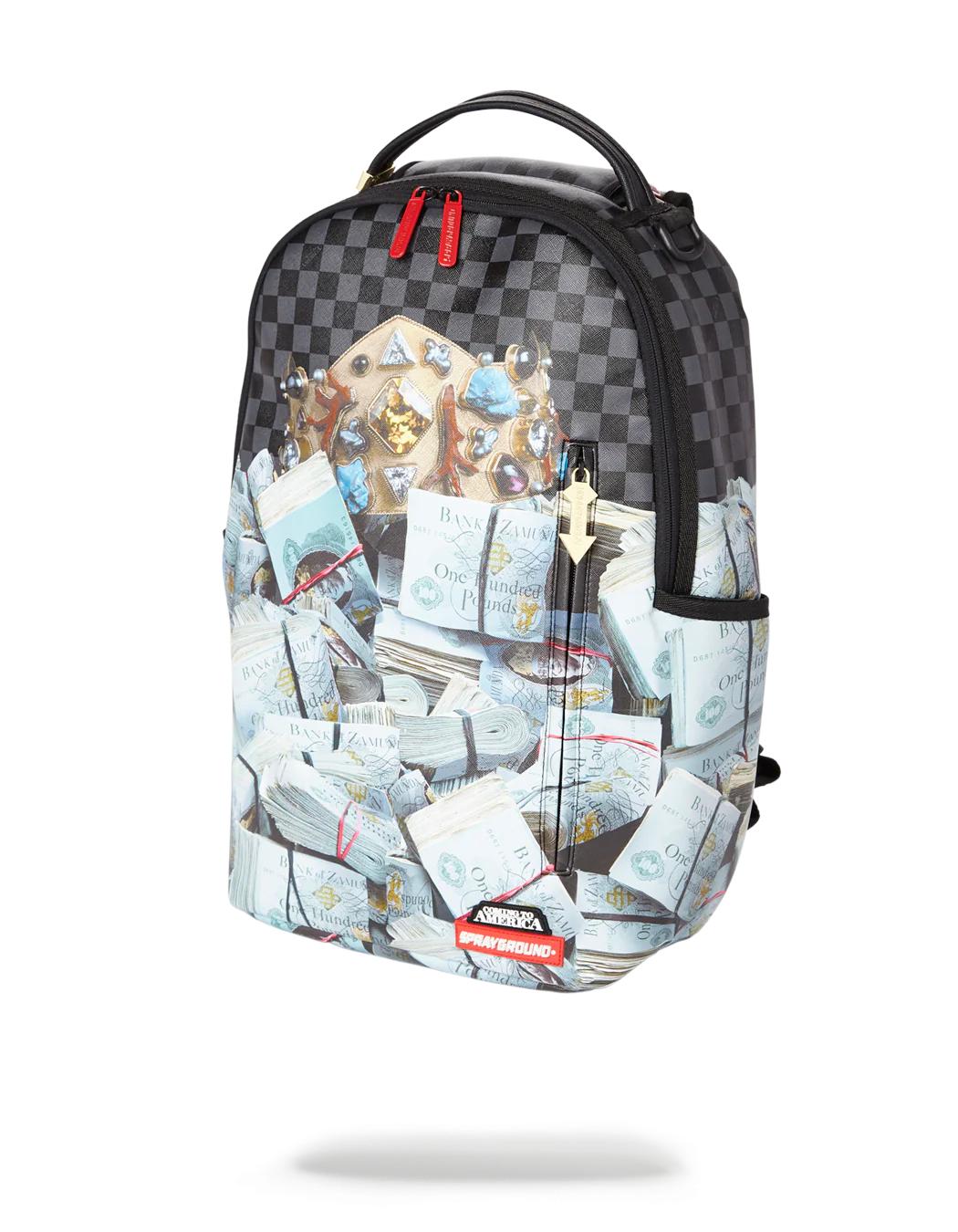 BANK STACKS OF ZAMUNDA COMING 2 AMERICA BACKPACK | Sprayground Quality
