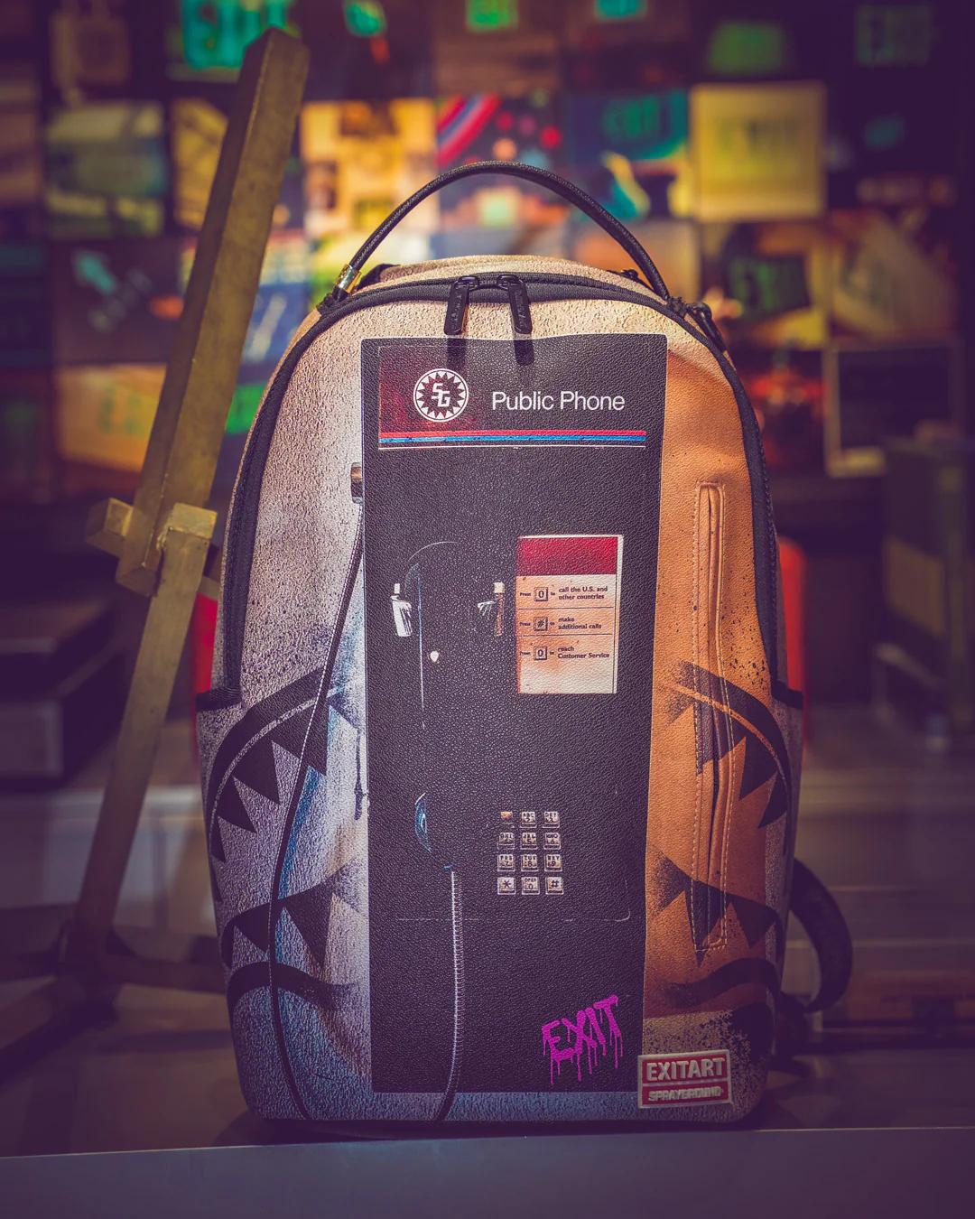 EXIT NYC PAYPHONE BACKPACK | Sprayground Best Seller