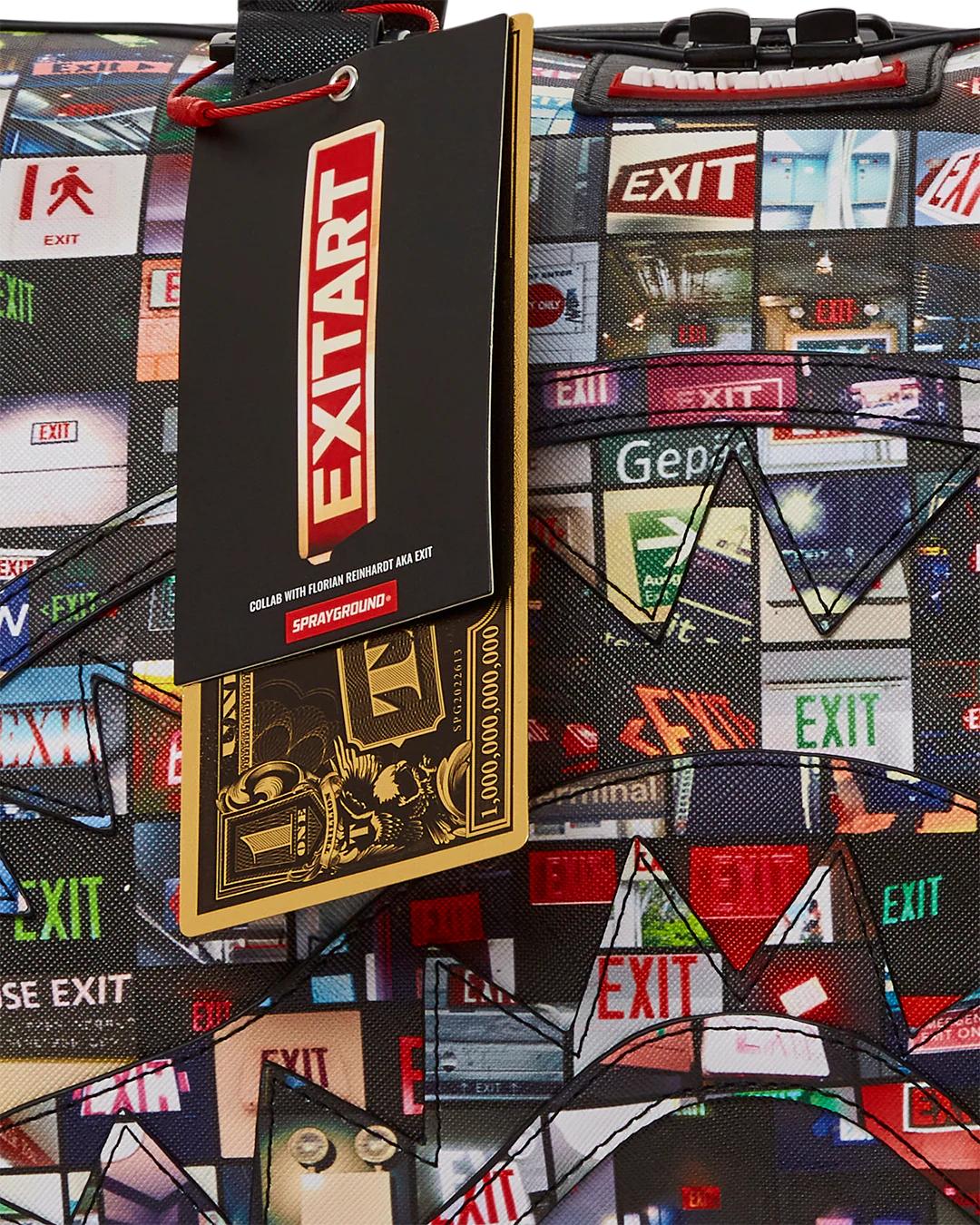EXIT ART COLLAB DUFFLE | Sprayground Signature
