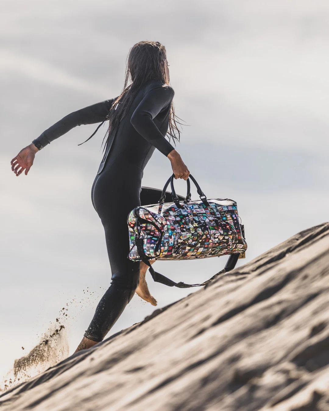 EXIT ART COLLAB DUFFLE | Sprayground Signature