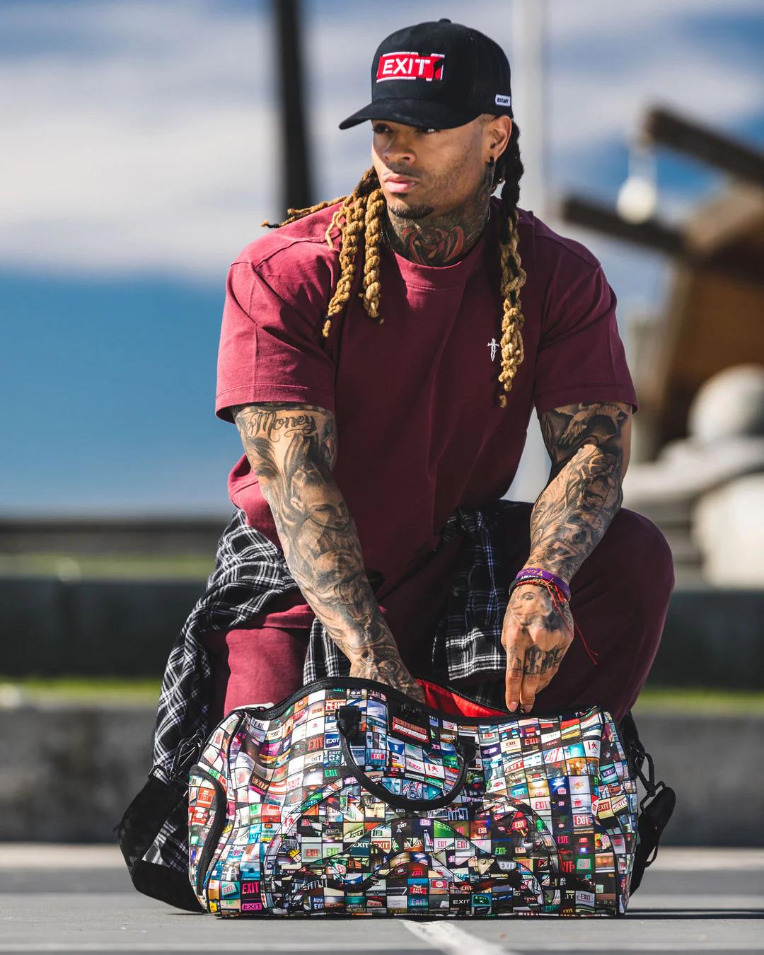 EXIT ART COLLAB DUFFLE | Sprayground Signature