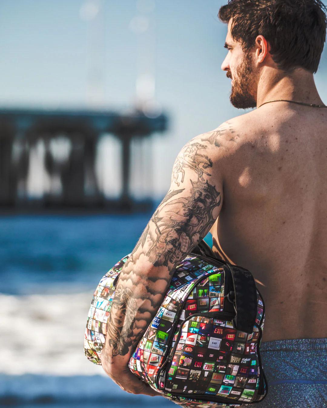 EXIT ART COLLAB DUFFLE | Sprayground Signature