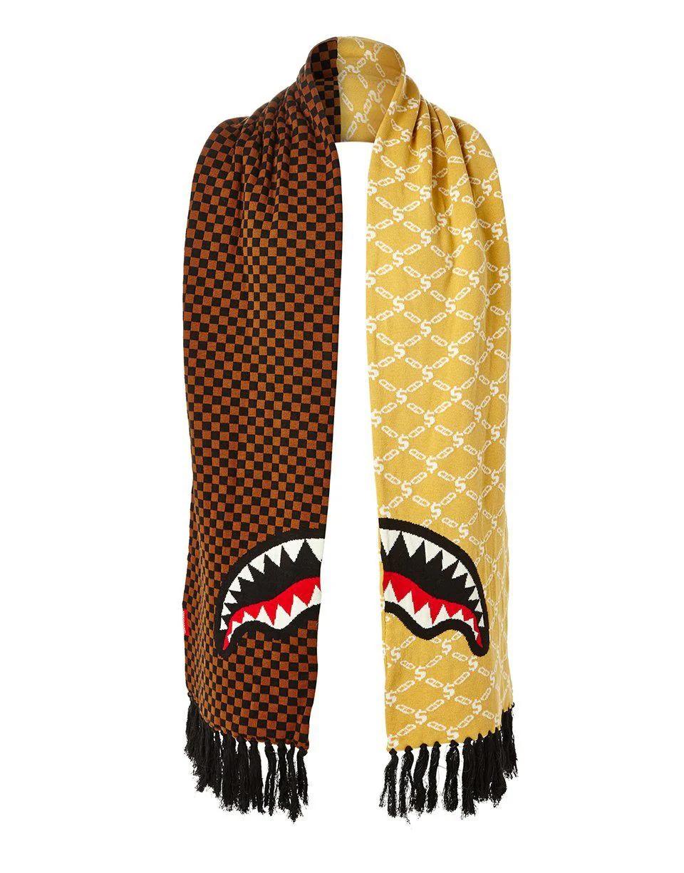 SPLIT CHECKERED SHARK SCARF | Sprayground Popular