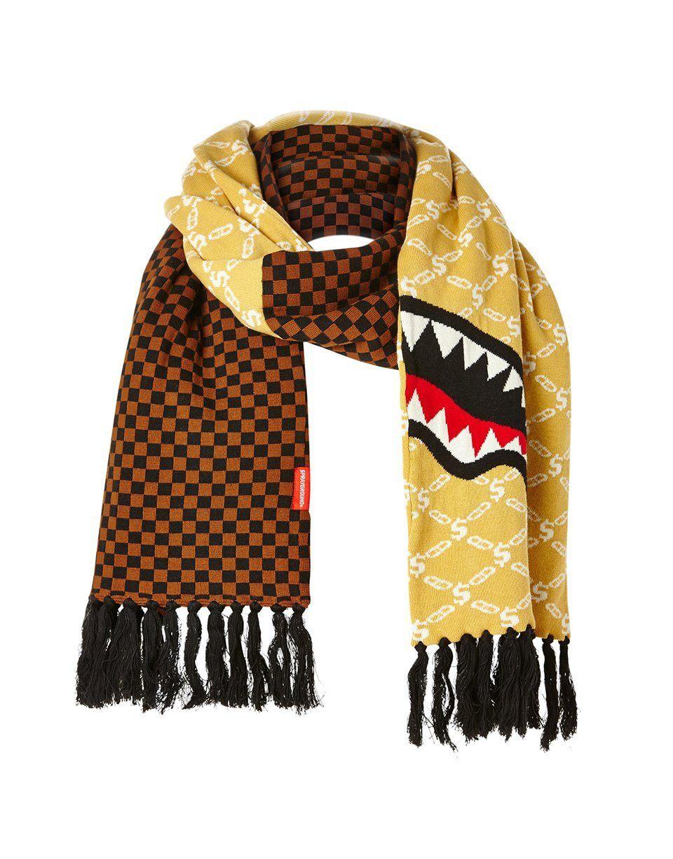 SPLIT CHECKERED SHARK SCARF | Sprayground Popular