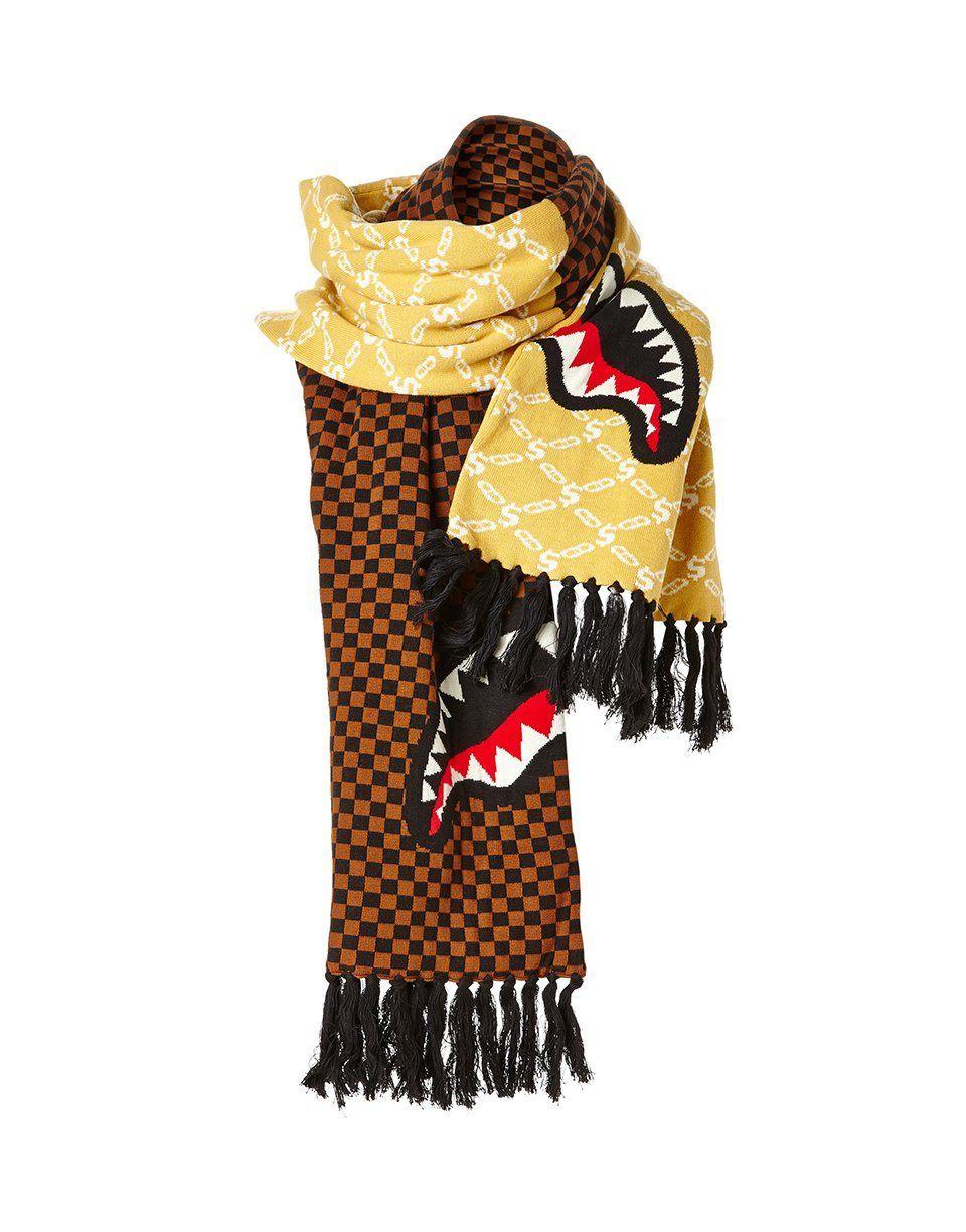 SPLIT CHECKERED SHARK SCARF | Sprayground Popular