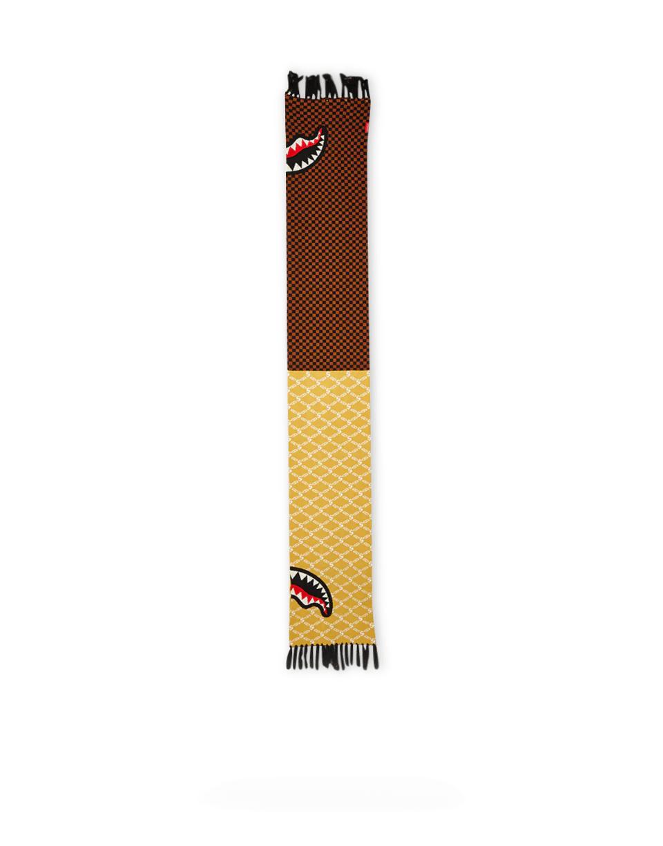 SPLIT CHECKERED SHARK SCARF | Sprayground Popular