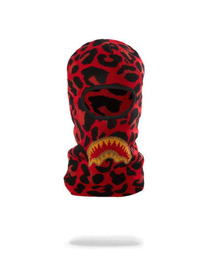 RED LEOPARD GOLD SHARK MOUTH SKI MASK | Sprayground Essential