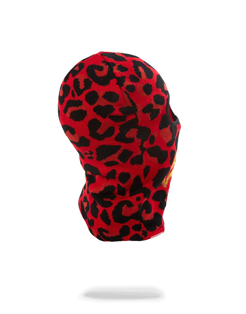 RED LEOPARD GOLD SHARK MOUTH SKI MASK | Sprayground Essential